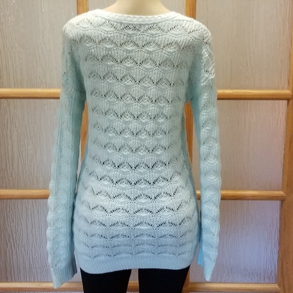 METAPHOR Aqua Shell Pattern Long Sweater - Picture 3 of 7